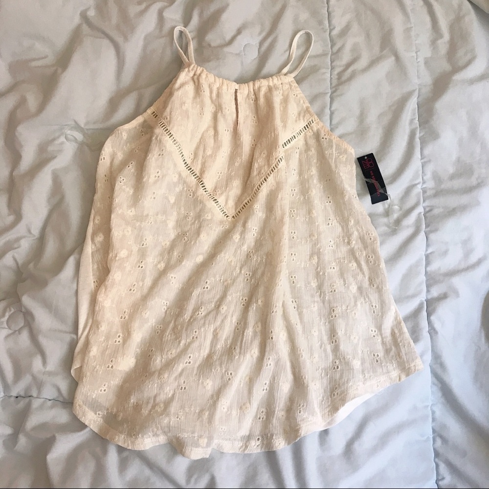 White Halter Top